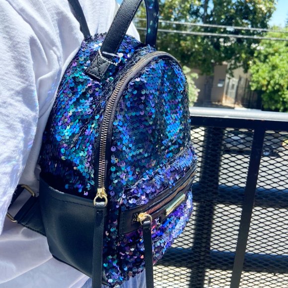 Juicy Couture Handbags - Juicy Couture NWOT Shiny Sequin Mini Backpack Rare